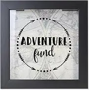 Lawrence Frames 8x8 Adventure Fund Black Shadow Box Frame