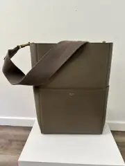 AUTHENTIC | Celine | Sangle Bucket Bag | Taupe | - New Excellent Condition