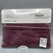 New Vtg Smooth Touch JCPenney By Martex Dark Wine Percale 180 Twin Flat Sheet