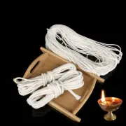 1M/Roll DIY Round 3/4MM Cotton Candle Kerosene Wick Burner Oil Lamps Accessories