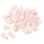 Bell End Stopper Cord Rope Lock for Drawstring Bag, Light Pink 50pcs
