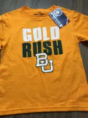Champion Stitched Logo Short Sleeve Baylor Bears 2014 Graphic T Kids Sz 4-5 Bin1
