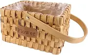 CTIRCHIU 1 PC Retro Woven Flower Basket for Stylish Storage Tote Container for Home Decor for Flowers Food and Nursery Use