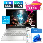 2024 HP Pavilion Laptop 15 Touch 12th Gen Intel i3 32GB RAM & 1TB SSD Win 11 Pro