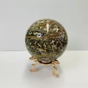Jasper Crystal Sphere | Embrace the Tranquility of Oceanic Energies