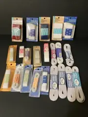Mixed LOT Of 22 NEW UNUSED ELASTIC POLYESTER NON-ROLL SINGER VARIETY 1/2” - 2”