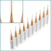 10pc 0.6mm Carbide Corn Milling Cutter 3.175mm Shank Drill Bit Tungsten CNC Tool