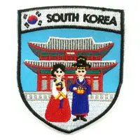 在飛比找樂天市場購物網優惠-韓國 傳統服裝 韓服布藝徽章古裝男女 Patch熨斗刺繡徽章