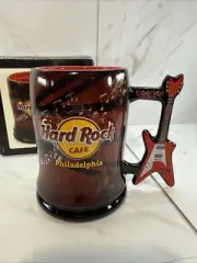 Hard Rock Cafe✨Philadelphia✨Guitar Handle✨Mug✨NOS