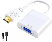 HDMI to VGA Adapter/Adapter with chip HDMI HD 1080p Notebook to VGA Display, 1 Package (1-5Baise)
