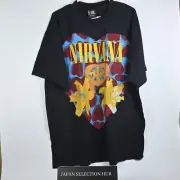 Nirvana Heart Shape Box T-Shirt Vintage Reprint Giant Tag Sz XL Black