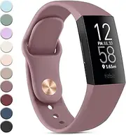 Vanjua Band Compatible with Fitbit Charge 4 Bands Women Men, Soft Silicone Waterproof Sport Replacement Wristbands Strap for Fitbit Charge 4 / Charge 3 Fitness Tracker Accessories