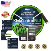 Kink Control Plus 100ft Garden Hose - Superior Flexibility & High Burst Strength