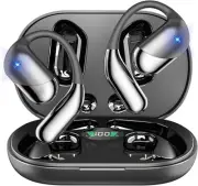 Open Ear Clip Wireless Earbuds Bone Conduction Headphones, Bluetooth 5.4, Ope...