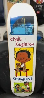 Strangelove Skateboard Deck. Clyde Singleton model. New in shrink wrap. 8.25