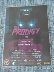 THE PRODIGY - 2019 NO TOURISTS AUSTRALIA TOUR - LAMINATED PROMO TOUR POSTER