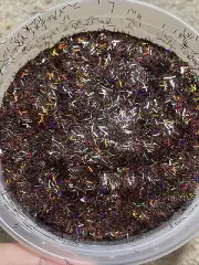 50g Bulk Holographic Brown Tinsel Glitter Nail Art Tumbler Solvent Resistant