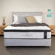 Mattress Crafters Boutique Memory Foam Euro Top 7 Zone Pocket Spring Mattress Medium Firm 32 cm (Single, King Single, Double, Queen, King)