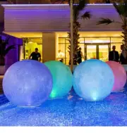 Floating Pool Lights - 4 Pack Solar charging w/remote control - full moon