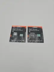 High Speed Memory Card 64GB Micro SD Memory Card Adapter 2pk New Sealed