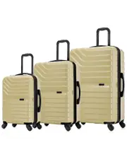 InUSA Aurum Lightweight Expandable Hardside Spinner 3pc Luggage Set