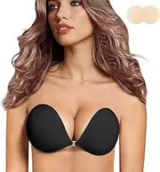 [queensecret] 2022 Adhesive Bra, Push up Strapless Self Adhesive Bra, Invisible Silicone Bra for Backless Dress