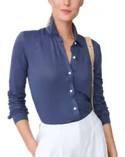J.McLaughlin Betty Linen-Blend Top