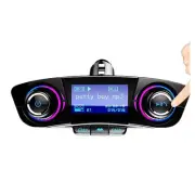 FM Transmitter Receive Aux Bluetooth Audio LED Screen Car MP3 Player USB Charger