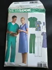 New Look 6634 Unisex Scrubs - Top, Pants, Dress Sewing Pattern - All Sizes