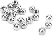 Baxnore 20 PCS M4 Threaded Balls, Stainless Steel Joint Balls, Heat Resist Threaded Tapping Balls, Drilling Trimming Bead for 3D Printer Accessories