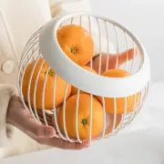 Fruit Bowl Basket Iron Wire Organizer Hanging Storage Basket Wire Fruit Bowl