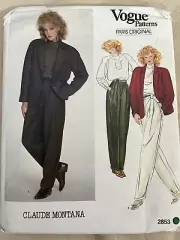 Vogue Patterns Paris Originals # 2853 Designer Claudia Montana/ Misses Size 14