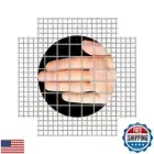 Galvanized 23 Gauge 1/4" Mesh Hardware Cloth - 14"x11" Metal Sheets (2 Pack)