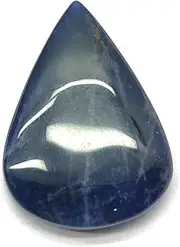 [LKBEADS] LKS 424 Natural Sodalite Pear, 26 x 18 x 4 mm, Cabochon, Loose Gemstone for Jewellery Making, DIY, Ring, Pendant, Necklace), 1 Piece, 26 x 18 x 4 mm, Gemstone, Other Gemstones, 26x18x4mm,
