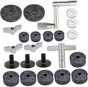 EXQUIMEUBLE 1 Set Cymbal Felt Pads Set Drum Antiskid Washers for Cymbals Easy to Install and Remove From Friction and Collision Standard for Drum
