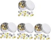 [MAGICLULU] 2 Boxes Brooch Badge Badge Buckle Vintage Accessories Vintage Clutch Lapel Pin DIY Supply Pin Backings for Brooch Multipurpose Pin Backs Pin Badge Back Compact Pin Clutch Oblate