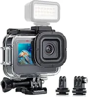 YALLSAME Waterproof Case for GoPro Hero 13 12 11 10 9 Black, 196ft Underwater Diving Protective Housing, Ideal for Go Pro 13 12 11 10 9 Scuba Diving Snorkeling Underwater Photography