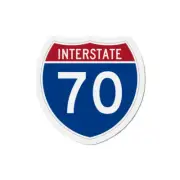 Interstate 70 (U.S. Highways) Die-Cut Magnet
