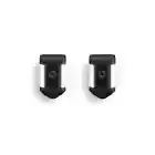 Black Smart Security Video Camera Activated Motion LED Flood Light 2Pack Battery