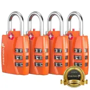 [TSA Approved][4PACK] 3 Digit Combination Travel Bag Suitcase Luggage Pad Lock