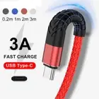 2m 3m Type C USB C Fast Charge Charger Cable Cord For Samsung S22 S21 S20 S10 S9