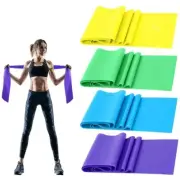 Yoga Pilates Stretch Resistance Band Exercise Fitness Band Training Elastic Gym