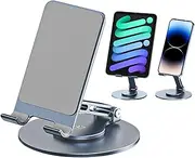 Adjustable Phone Stand | Adjustable Mobile Phone Desktop Holder 360 Degree Rotation - Thick Case Stand, Anti Slip Phone Holder Cradle Dock for All Mobile