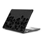 MacBook Pro 13-inch (M1 / M2 / Intel) Impact Case Cherry Blossom Grid Black