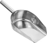 HOMOBABE Stainless Steel Food Scoop Multi Purpose Ice Cube Flour and Grain Shovel for Parties Weddings and Buffets Ergonomic Design Kitchen Accessory