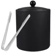 Ice Bucket with Lid, Tongs and Strainer, Stainless Steel Insulated Ice Bucket...
