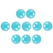 10 Pcs Marbles 16mm glass marbles Knicker glass balls decoration color nuggets toy Light Blue