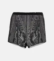 [Oseree] Oséree Embellished tulle shorts AU 16 black