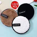 1/2/3 Reusable Makeup Remover Towel Cleansing Cloth Pads Face Cleaner Plush puff