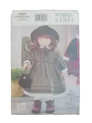 Vogue Craft Pattern 7007 ~ 18" Doll Clothes ~ Uncut + Hand Drawn Doll Pattern